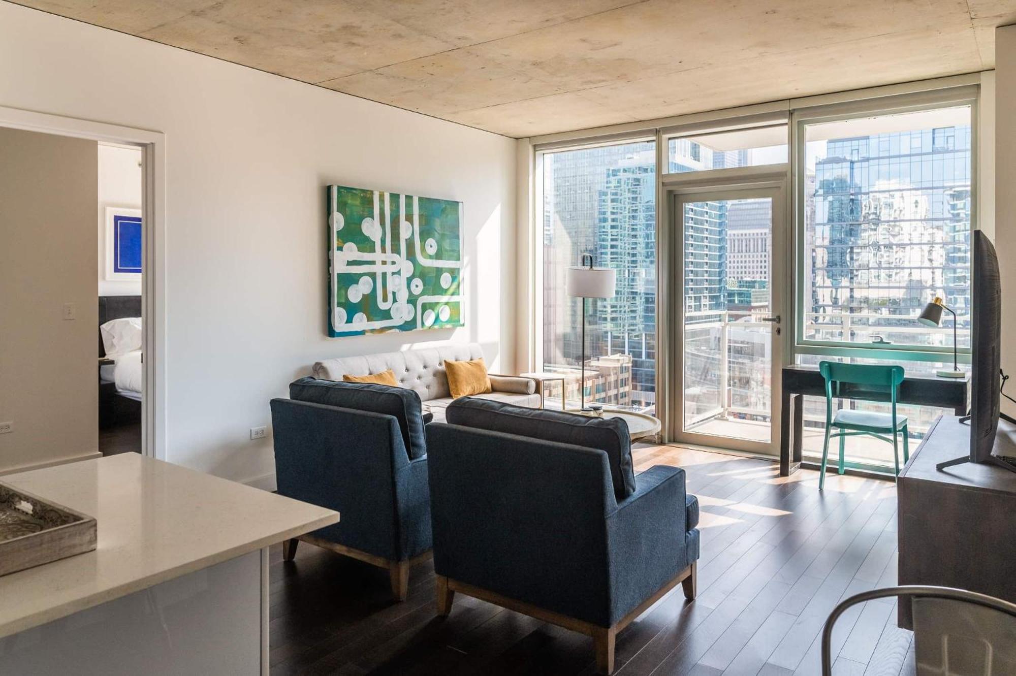 2Br Elegant Premium Suite With Balcony & Sweeping City Views Chicago Eksteriør billede